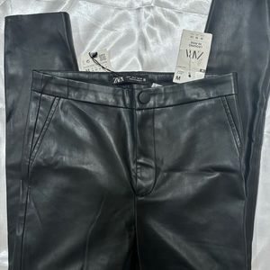 Zara leather leggings